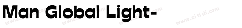 Man Global Light字体转换